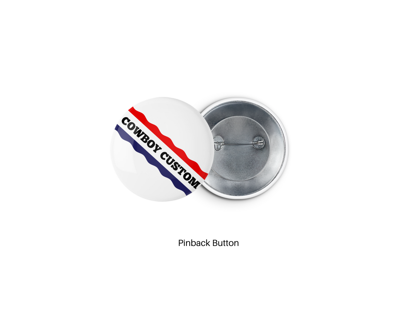 Custom Cowboy Sash Button