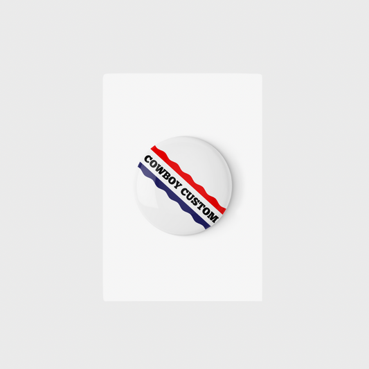 Custom Cowboy Sash Button