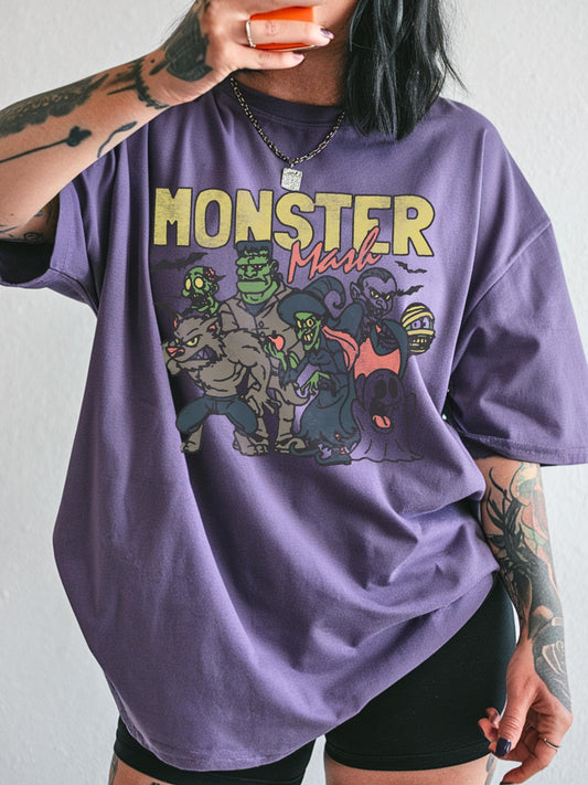 Retro Monster Mash Halloween Tee